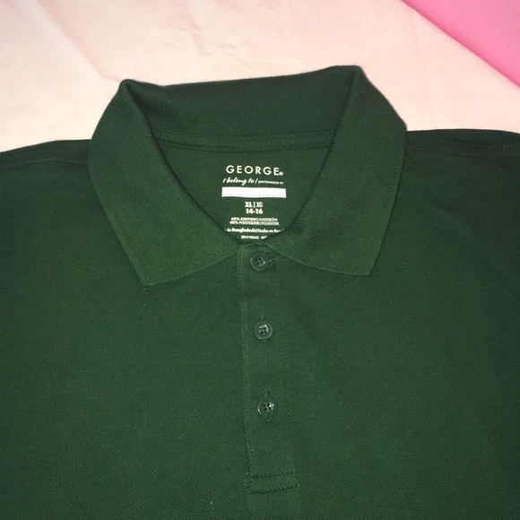 George School Uniform Boys Polo XL (14-16) Green - Picture 2 of 10